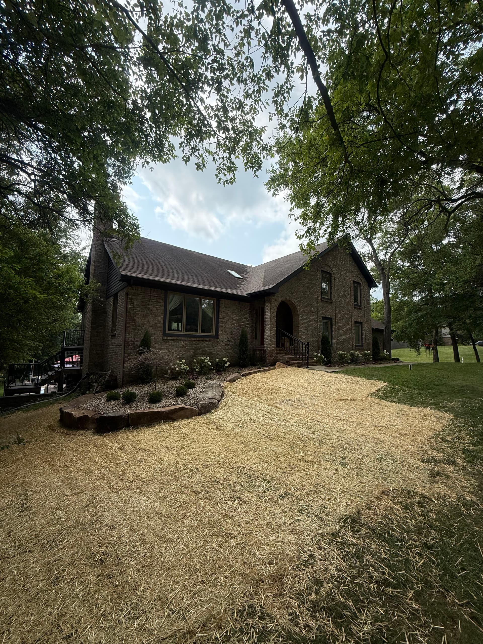 Boulder Wall and Custom Plant Install in Noblesville image