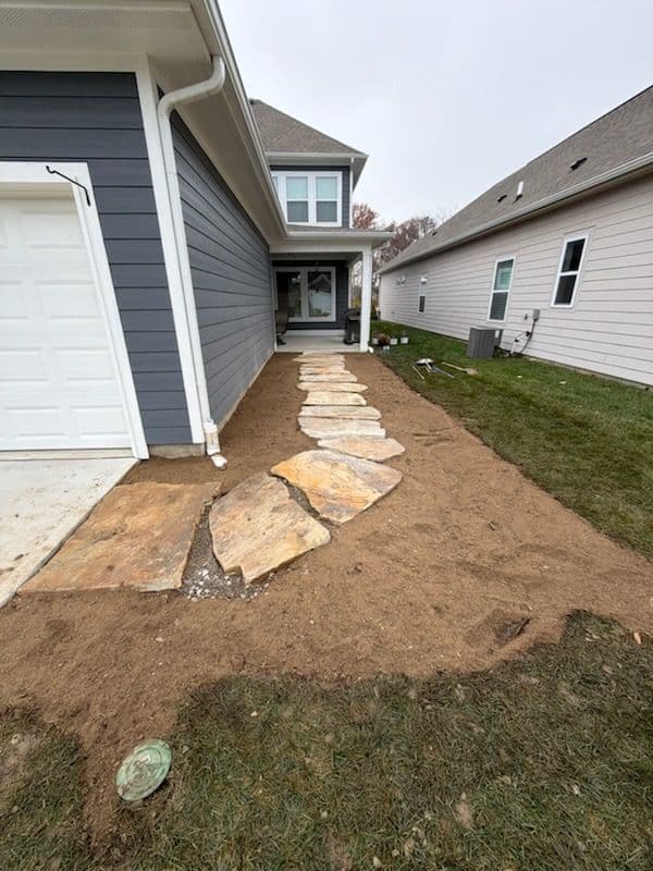 Project Crafting Flagstone Pathways in Fishers image