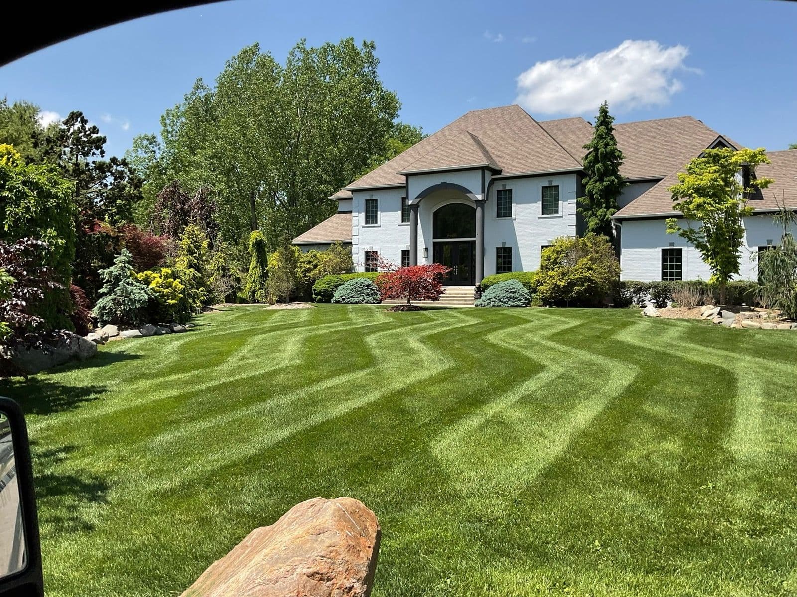 Impressive Mowing Work in Fishers, Indiana image