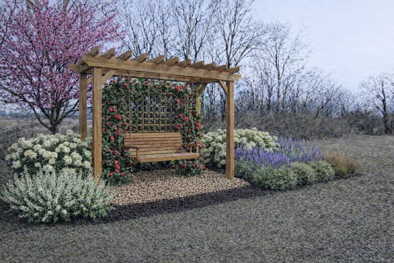 Serene Outdoor Oasis with a Charming Pergola image