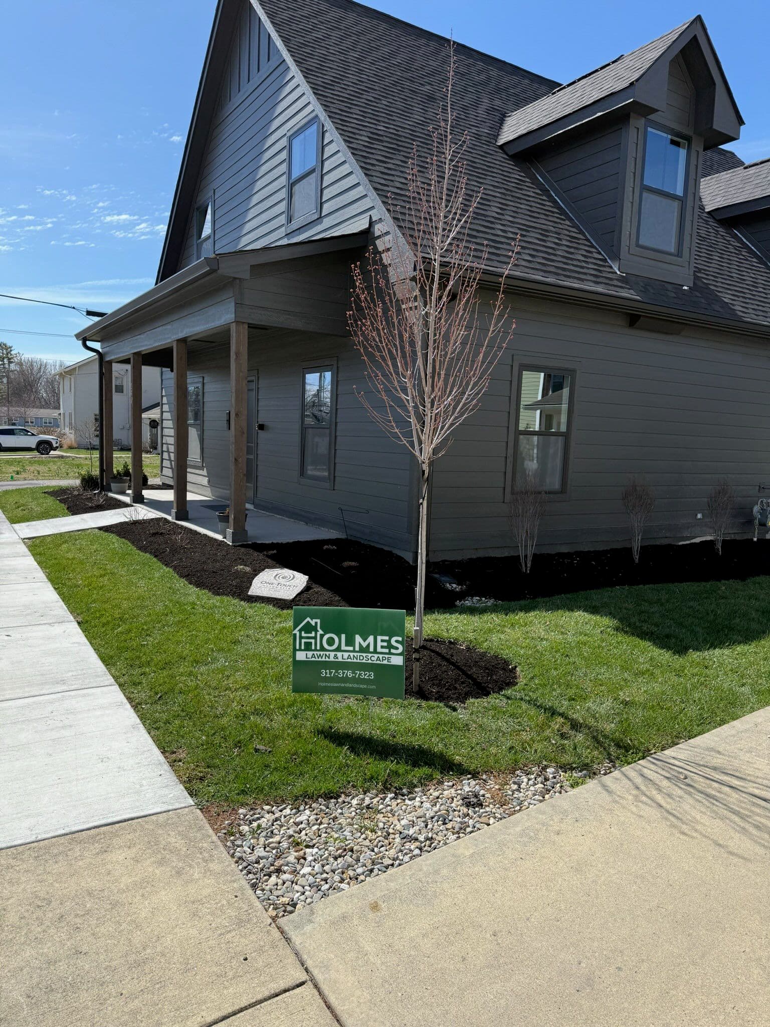 Spring Lawn Transformation in Westfield Indiana image