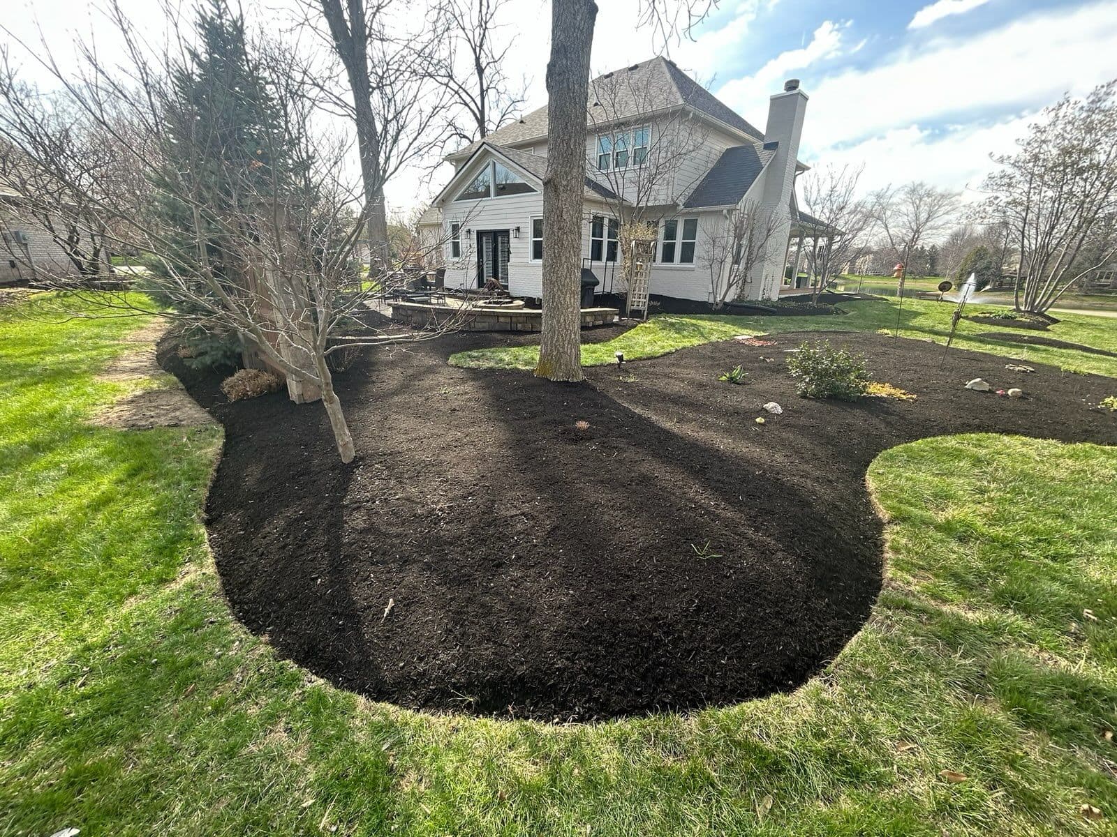 Fresh Mulch and Garden Design in Carmel Indiana image