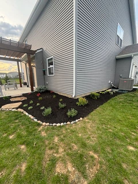 Gallery photos for Cicero Landscape Transformation with Flower Beds: Image #1