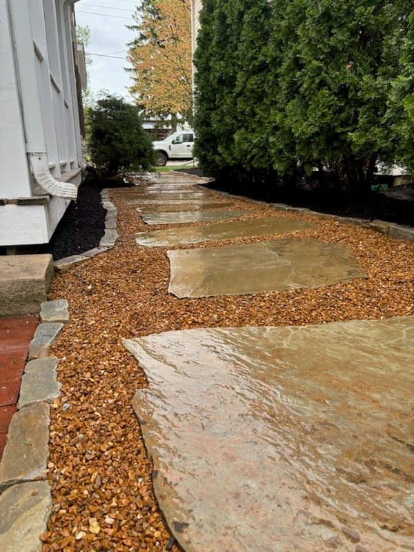 New Flagstone Pathway Enhances Westfield Office