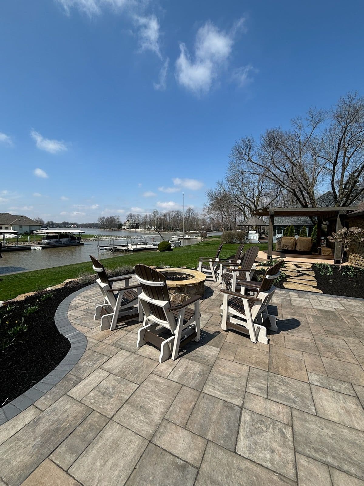 Cozy Lakeside Outdoor Living Space Transformation