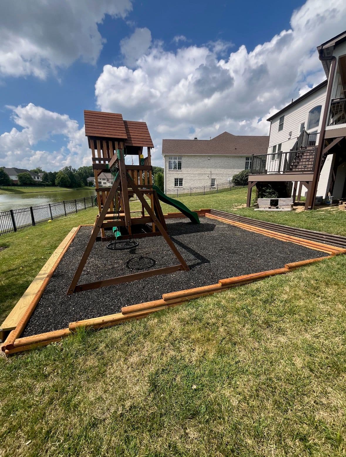 Timber Retaining Wall for Family Fun image
