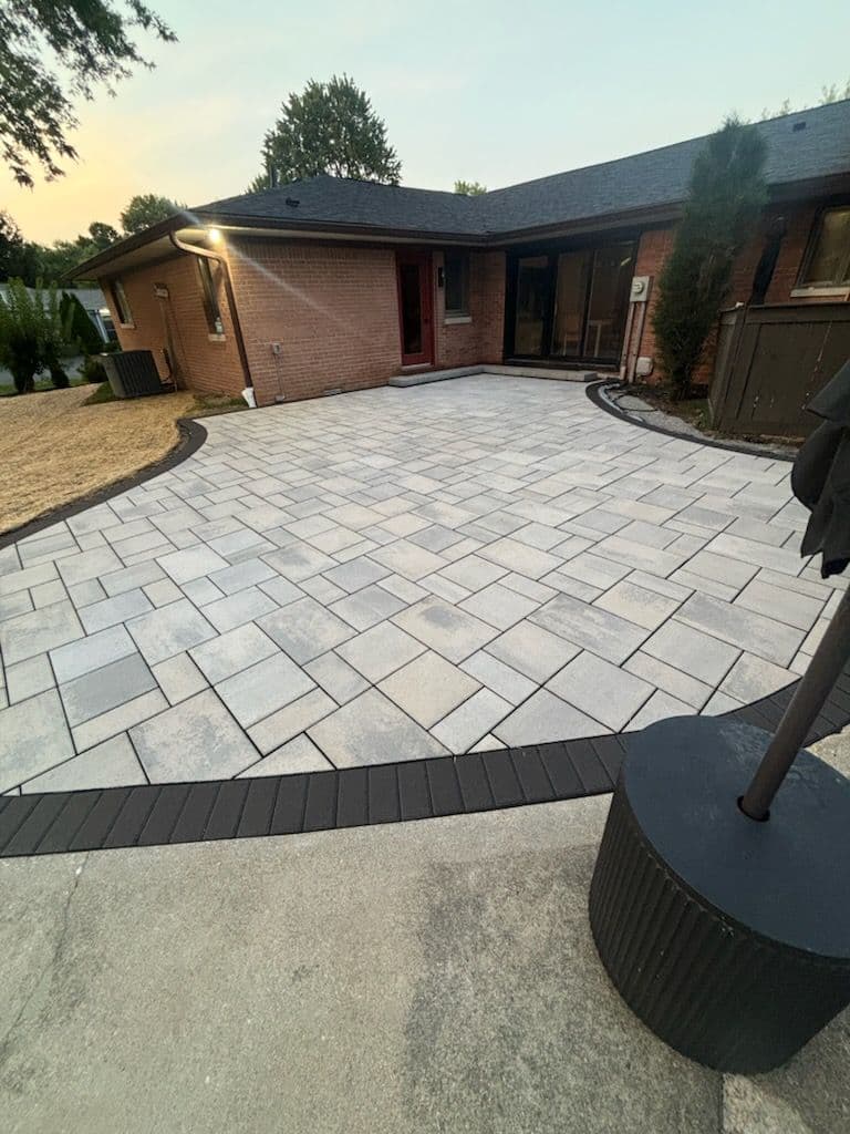 Stunning Paver Patio Transformation in Meridian Hills image