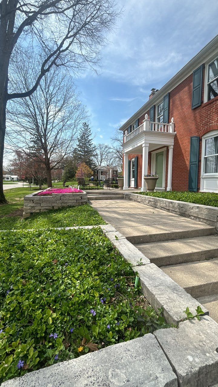 Gallery photos for Vibrant Yard Makeover with Retaining Walls and Plant Design: Image #1