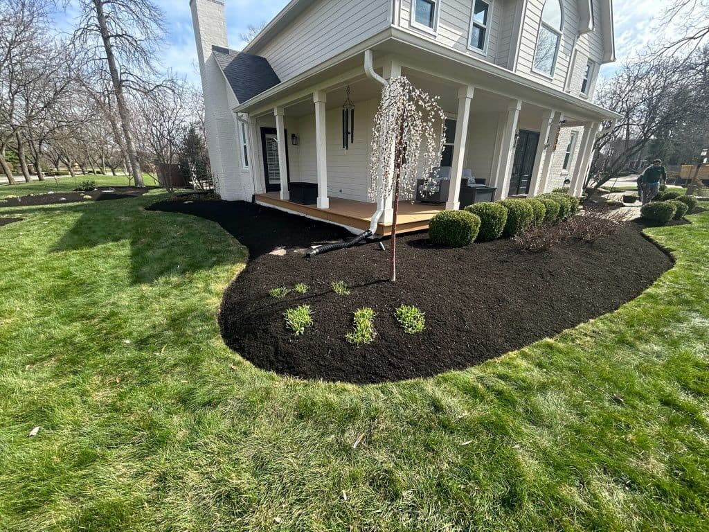 Fresh Spring Cleanup and Mulch Installation in Carmel, Indiana image