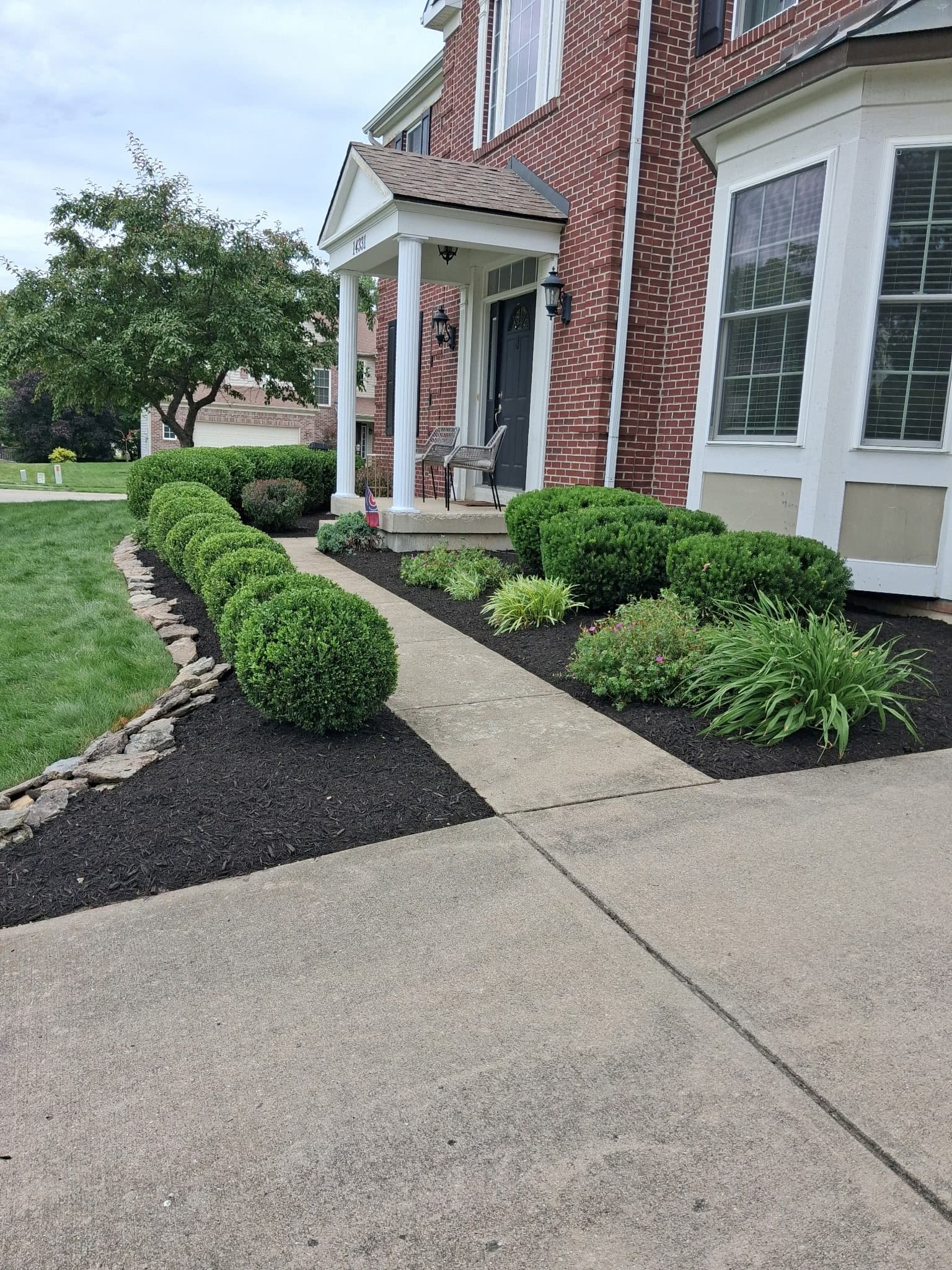 Shrub Trimming, Bed Edging, and Fresh Mulch in Fishers image