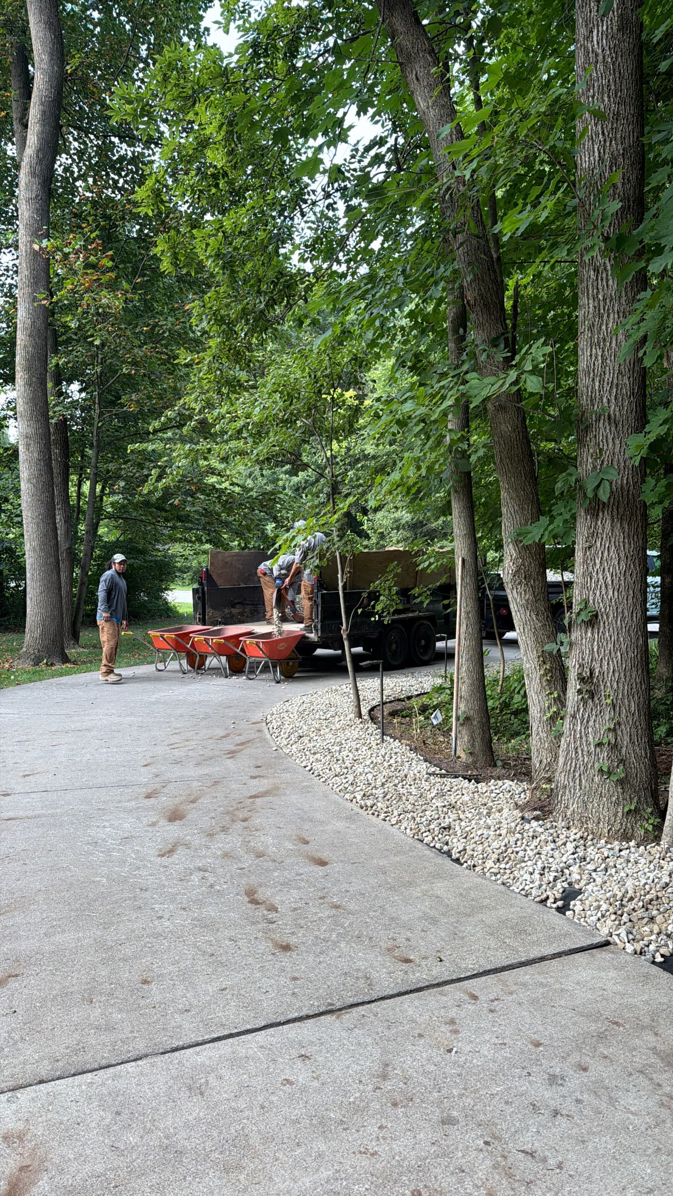 River Rock Driveway Install Cicero Indiana image