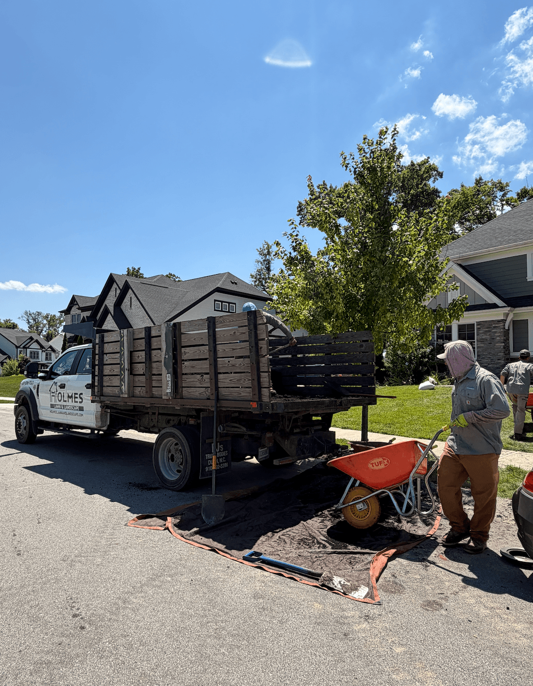 Fresh Topsoil Installation for a Front Landscape Bed in Fishers IN image